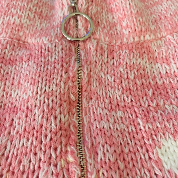 NWT Pink Daisy Print Knit Sweater Shorts by Storia SZ M - Picture 5 of 8